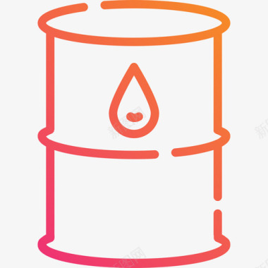 油桶能源动力7线性梯度图标