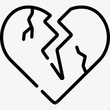 心碎人际关系和情感24直系图标