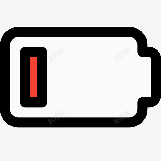 电池电量低电池和功率5线性颜色svg_新图网 https://ixintu.com 电池 电量 功率 线性 颜色