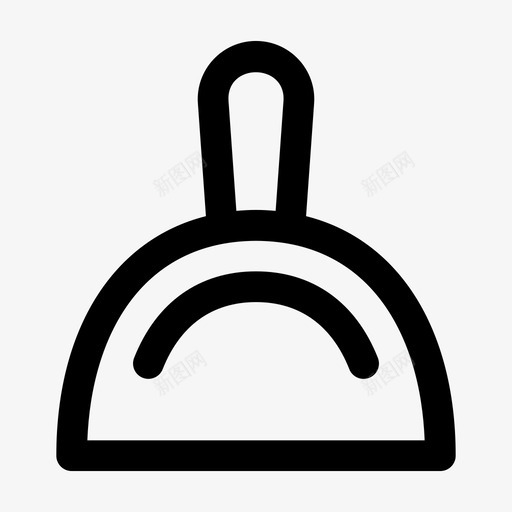 簸箕扫帚清洁svg_新图网 https://ixintu.com 清洁 簸箕 扫帚 清扫 工具 jumpicon 粗体