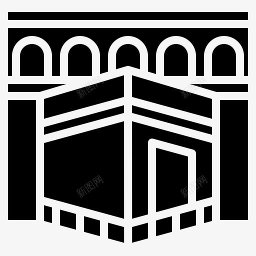 Kaaba斋月32填充svg_新图网 https://ixintu.com Kaaba 斋月 填充