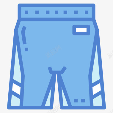 短裤排球3蓝色图标