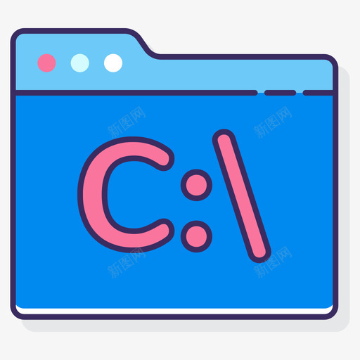 命令行计算机编程图标线颜色svg_新图网 https://ixintu.com 命令行 计算机 编程 图标 颜色