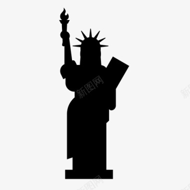 自由女神像美国纽约图标
