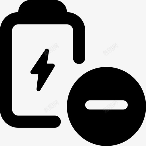 电池电量低电池和电源4充满svg_新图网 https://ixintu.com 电池 电量 电源 充满