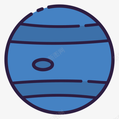 海王星209空间线性颜色图标