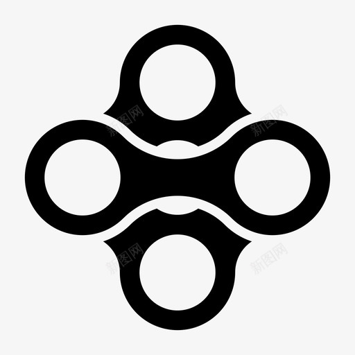 圆连接镜像对称svg_新图网 https://ixintu.com 连接 镜像 对称 相互作用 元素