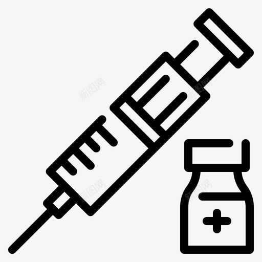 注射器实验室60线性svg_新图网 https://ixintu.com 注射器 实验室 线性