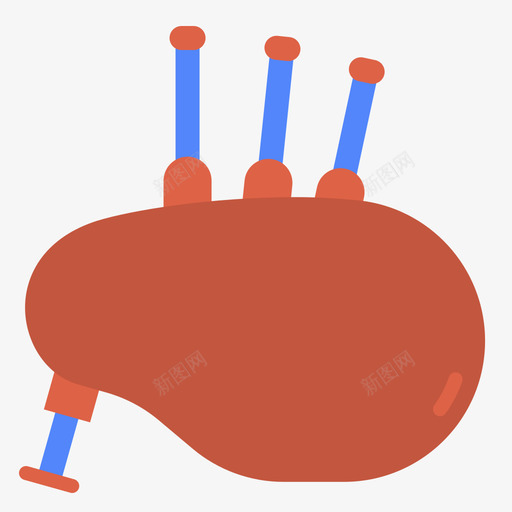 风笛乐器17扁平svg_新图网 https://ixintu.com 乐器 扁平 苏格兰风笛 风笛