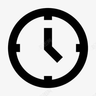 装运和交付时钟时间图标