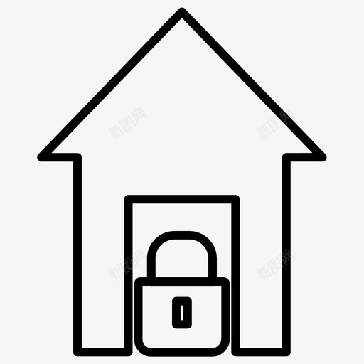 homehomelocked安全粗体lineset71svg_新图网 https://ixintu.com home locked 安全 粗体 lineset71