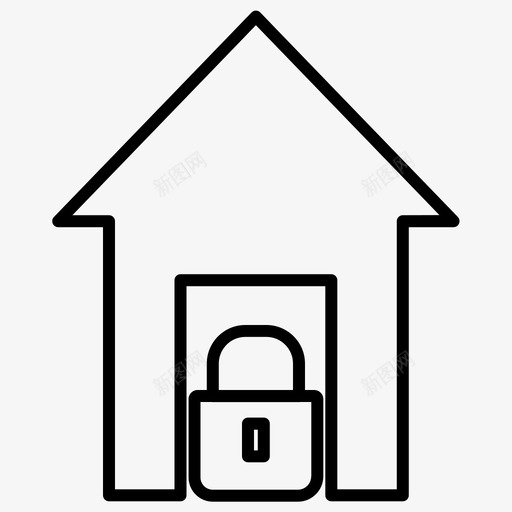 homehomelocked安全粗体lineset71svg_新图网 https://ixintu.com home locked 安全 粗体 lineset71