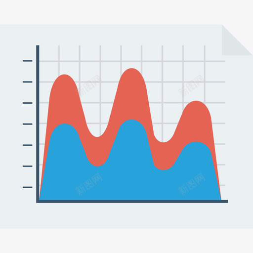 折线图数据分析36扁平svg_新图网 https://ixintu.com 折线 线图 数据分析 扁平