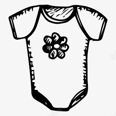婴儿服装儿童新生儿图标
