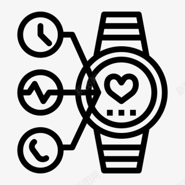 智能手表gadget37线性图标