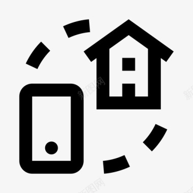 智能家居应用程序房屋遥控器图标