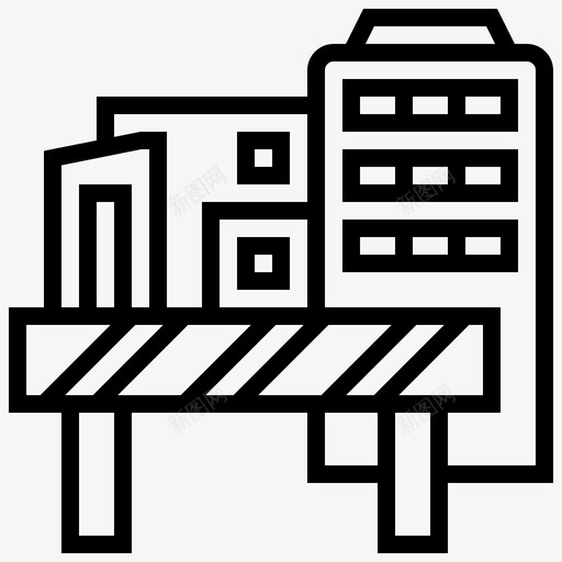 建筑区域危险svg_新图网 https://ixintu.com 建筑 区域 危险