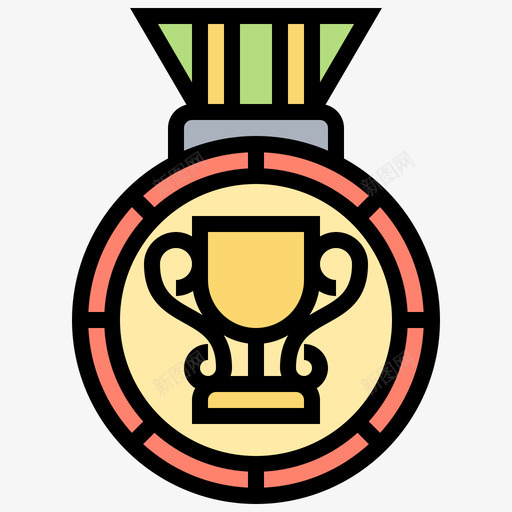 荣誉rewardsbadges1线性颜色svg_新图网 https://ixintu.com 荣誉 rewardsbadges 线性 颜色