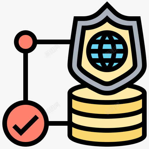 数据库安全网页托管76线性颜色svg_新图网 https://ixintu.com 数据库 安全 网页 托管 线性 颜色