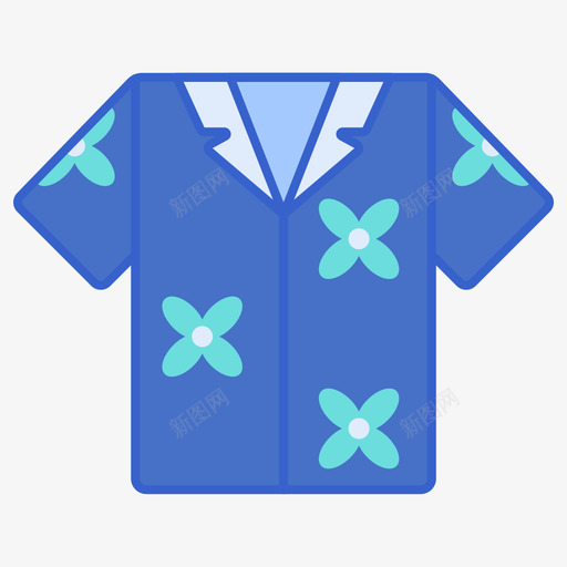 夏威夷衬衫热带57线性颜色svg_新图网 https://ixintu.com 夏威夷 衬衫 热带 线性 颜色