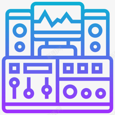 声音控制录音室2渐变图标
