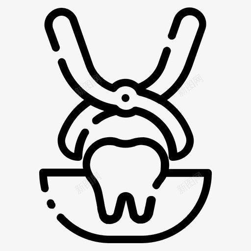 拔牙牙科护理牙医svg_新图网 https://ixintu.com 手绘镊子 护理 拔牙 牙医 牙科 牙齿 镊子