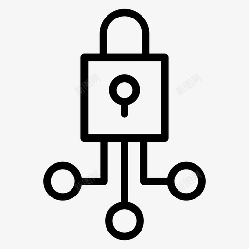 secu网络锁定编程svg_新图网 https://ixintu.com secu 网络 编程 安全 锁定 seo 线图 图标