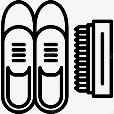 抛光鞋匠直线型图标