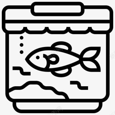 鱼缸家装73线型图标