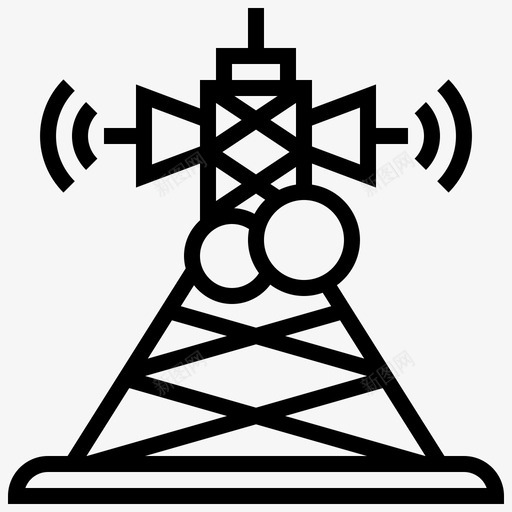 天线卫星12线性svg_新图网 https://ixintu.com 天线 卫星 线性