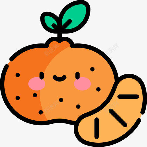 橘子水果和蔬菜62线形颜色svg_新图网 https://ixintu.com 橘子 水果 蔬菜 线形 颜色