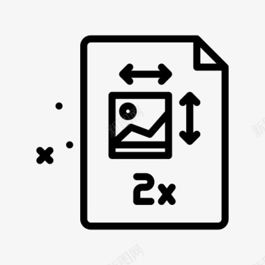 图像照片视频线性图标