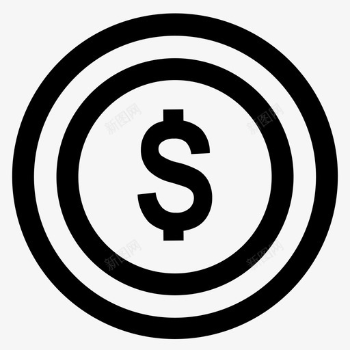 美元硬币金融营销svg_新图网 https://ixintu.com 美元 硬币 货币 支付 金融 营销 业务