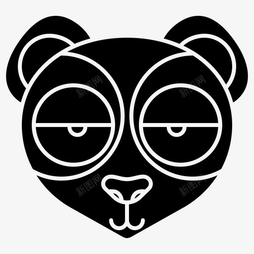 熊猫动物竹子svg_新图网 https://ixintu.com 熊猫 动物 竹子 中国 可爱 野生动物 字形