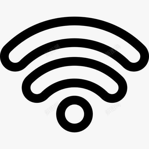 Wifi商务468线性svg_新图网 https://ixintu.com Wifi 商务 线性