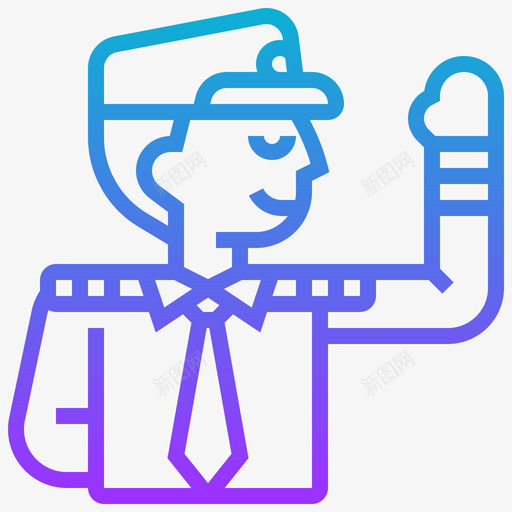 警察职业男性梯度svg_新图网 https://ixintu.com 警察 职业 男性 梯度