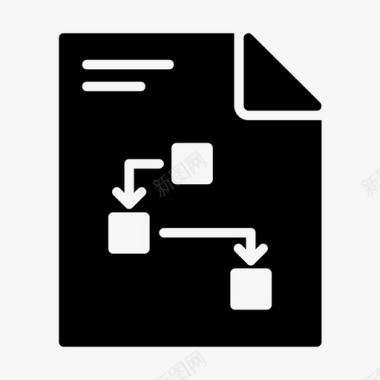 流程图文档文件图标