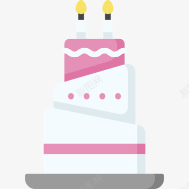 生日蛋糕43号活动扁平图标