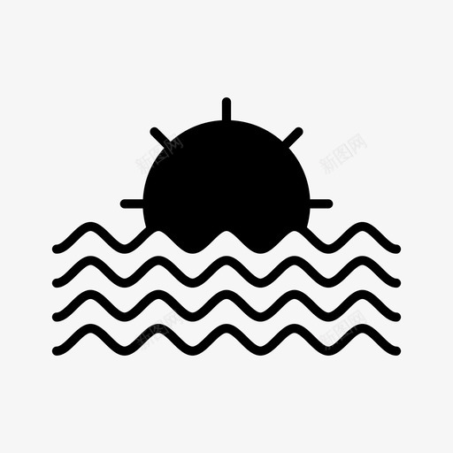 海滩大海阳光svg_新图网 https://ixintu.com 海滩 大海 阳光 旅行 度假