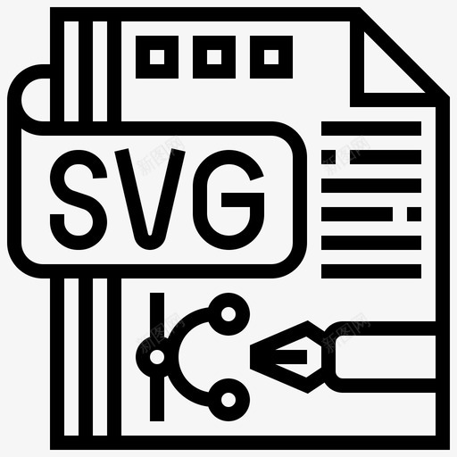 文件类型文件类型8线性svg_新图网 https://ixintu.com 文件 类型 线性