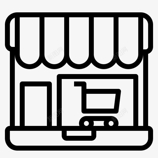 笔记本电脑在线购物16线性svg_新图网 https://ixintu.com 笔记本 电脑 在线购物 线性