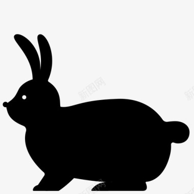 兔子动物家养图标