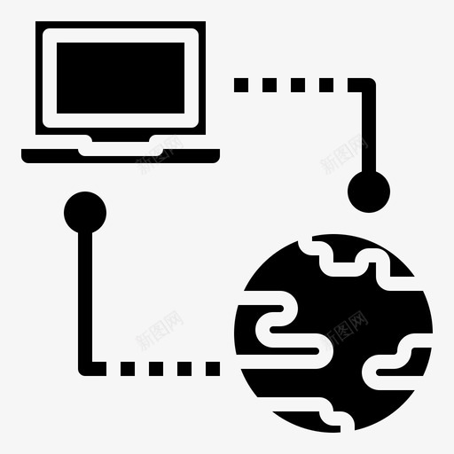 计算机网络网络技术21填充svg_新图网 https://ixintu.com 计算机网络 网络技术 填充