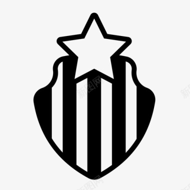 足球徽章盾牌图标