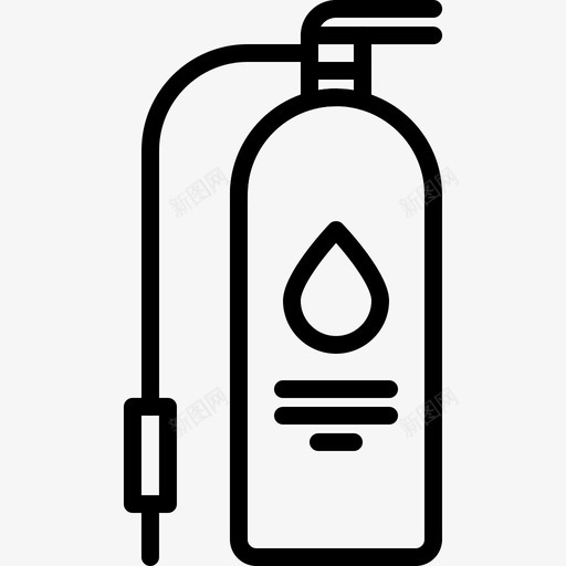 灭火器涂鸦线状svg_新图网 https://ixintu.com 灭火器 涂鸦 线状