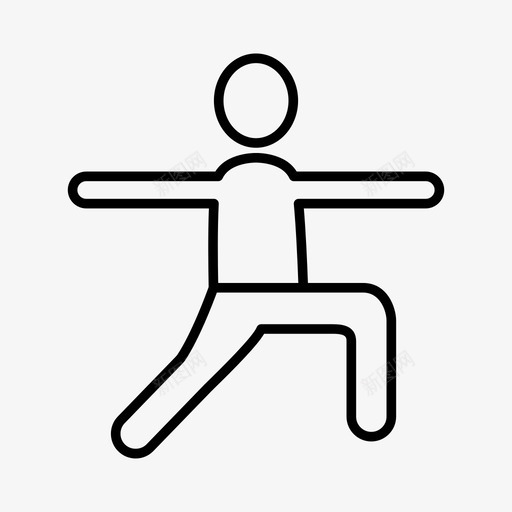 运动健身姿势svg_新图网 https://ixintu.com 健身 瑜伽 运动 姿势 线条 风格