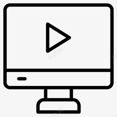 视频lcd显示器图标