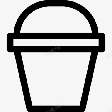 桶塑料制品7线性图标