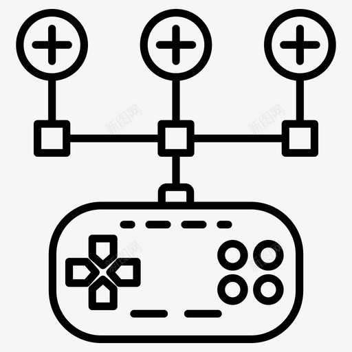 游戏测试游戏控制器游戏开发svg_新图网 https://ixintu.com 游戏 测试 开发 控制器 策略 网站 应用程序 向量 图标