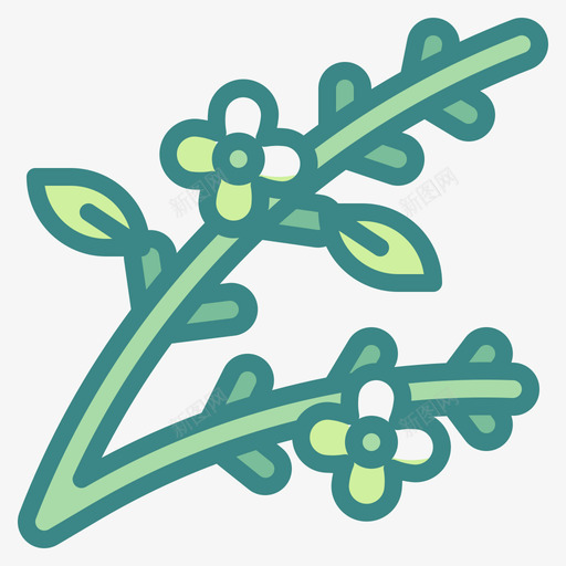 Branch复活节76双色调svg_新图网 https://ixintu.com Branch 复活节 双色 色调